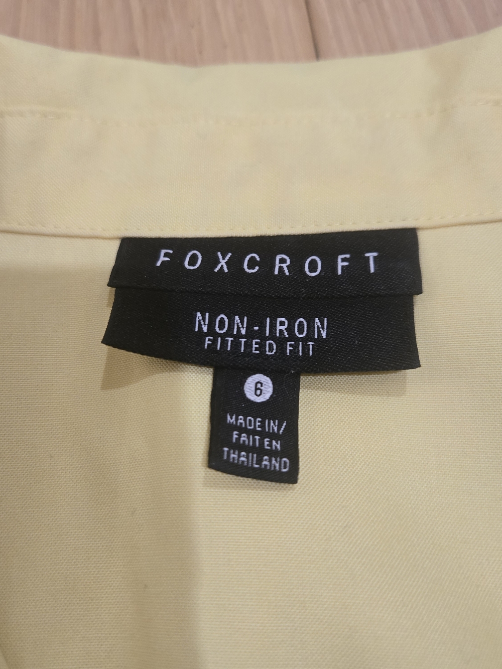 Foxcroft Pale Yellow Sleeveless Button-Down Shirt - Picture 2 of 8